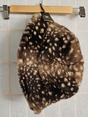 Marcus Adler fawn-print faux fur bucket hat